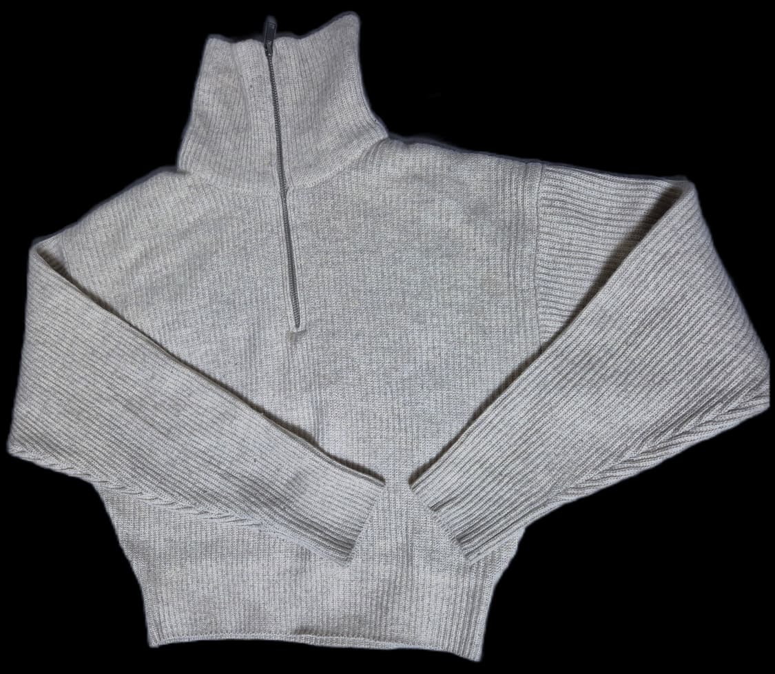 무신사스탠다드 램스울 니트 하프 집업 XS 상품이미지7