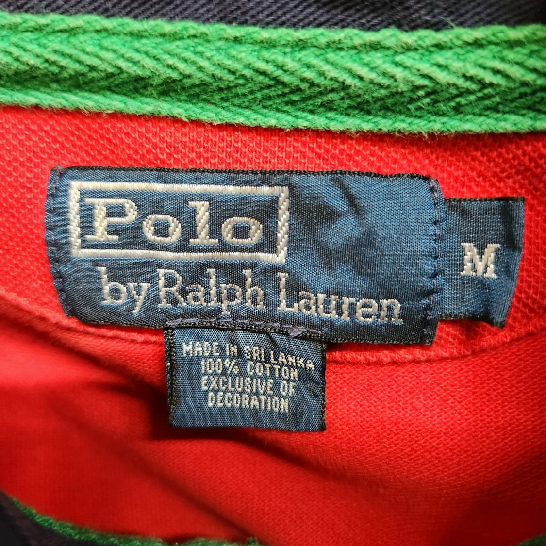 폴로랄프로렌 빅포니 배색 반판카라 M(L) 상품이미지6