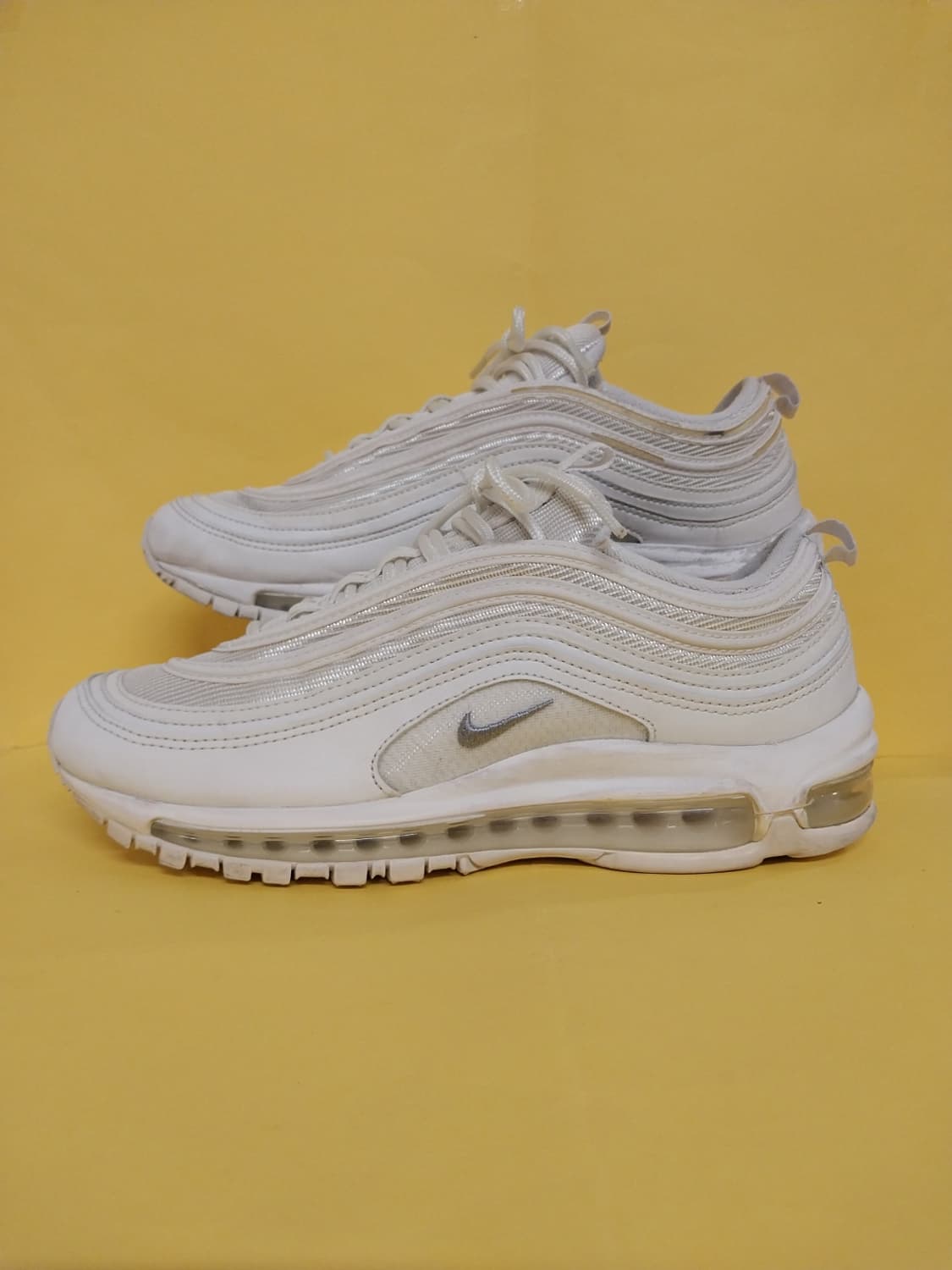 남성 나이키 에어맥스 97 트리플화이트 운동화 (255) 상품이미지1