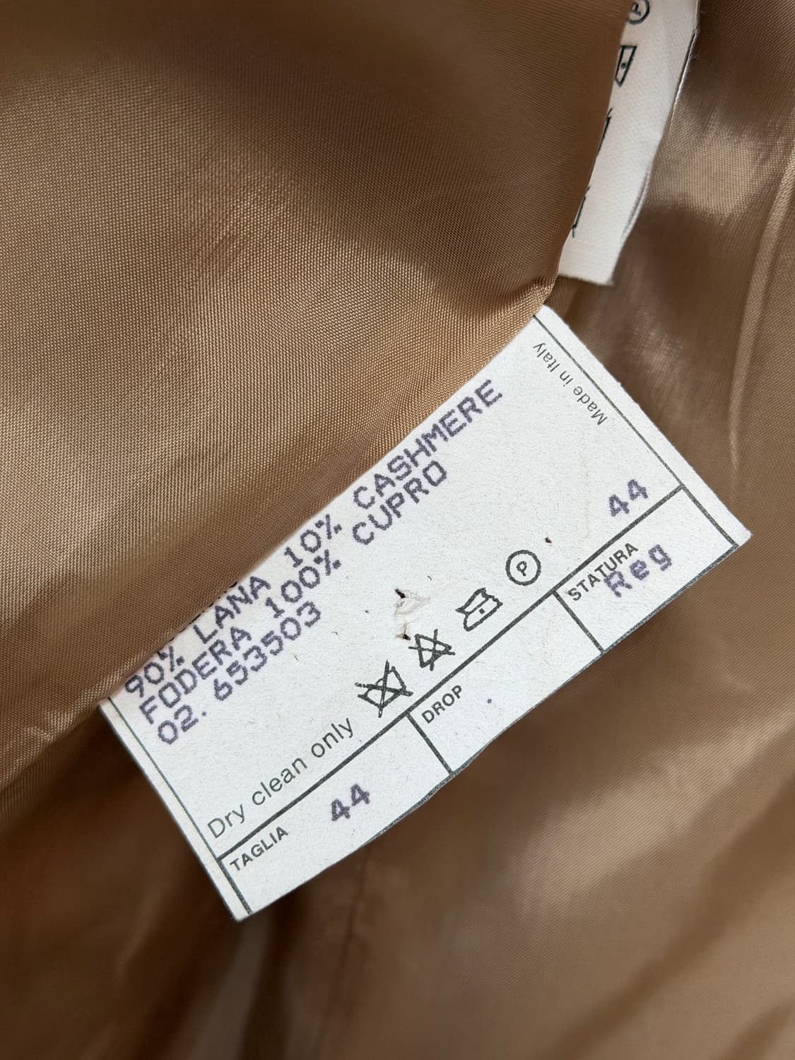 Giorgio Armani 울 헤링본 베이지 셋업 (블레이저) 44 상품이미지5