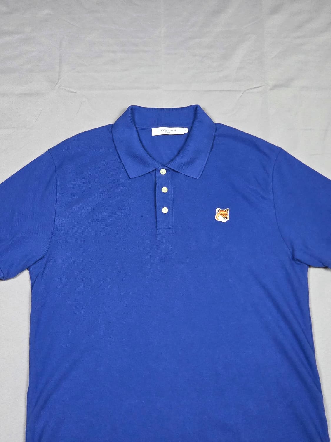 [메종키츠네] 폭스 헤드 패치 반팔 카라티 | S00092 상품이미지2