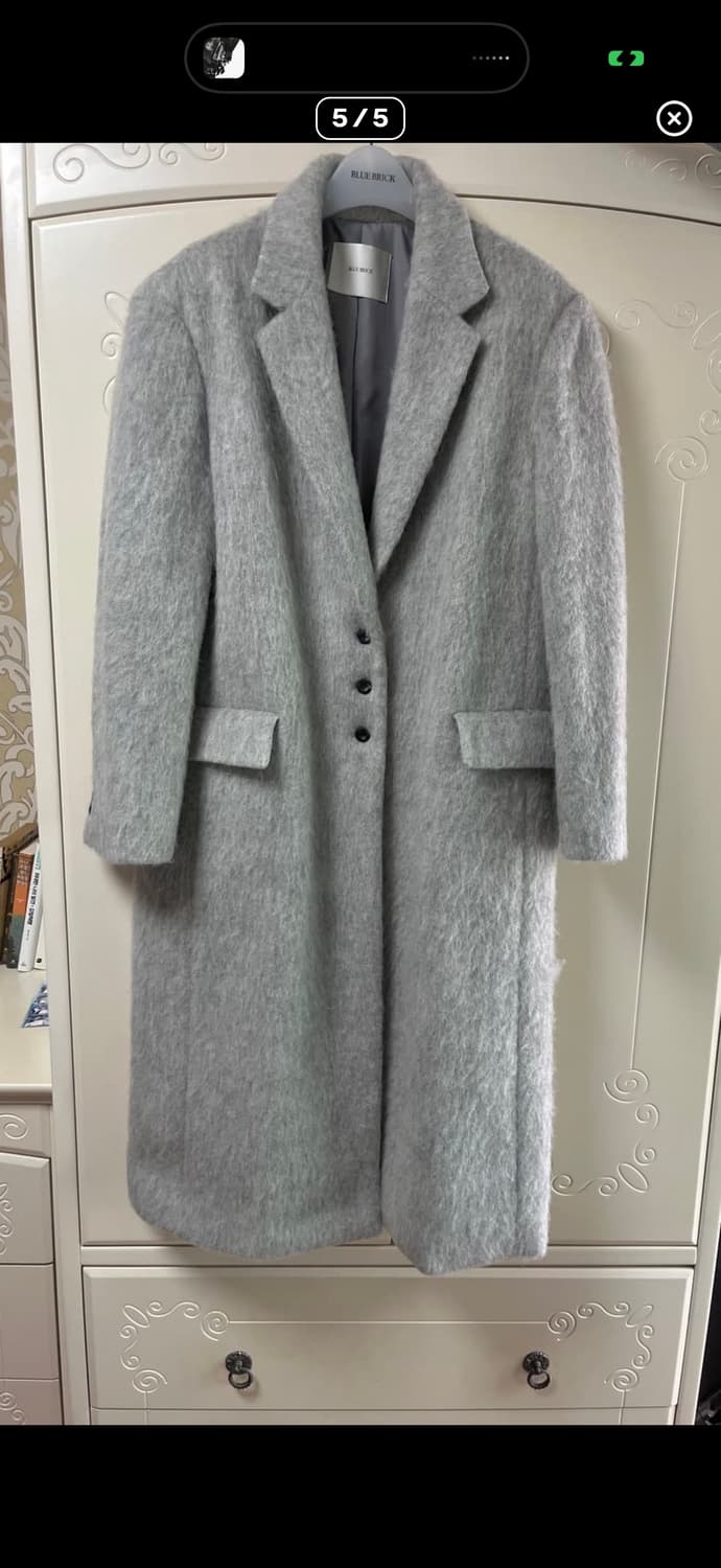 블루브릭 모헤어 코트 상품이미지4