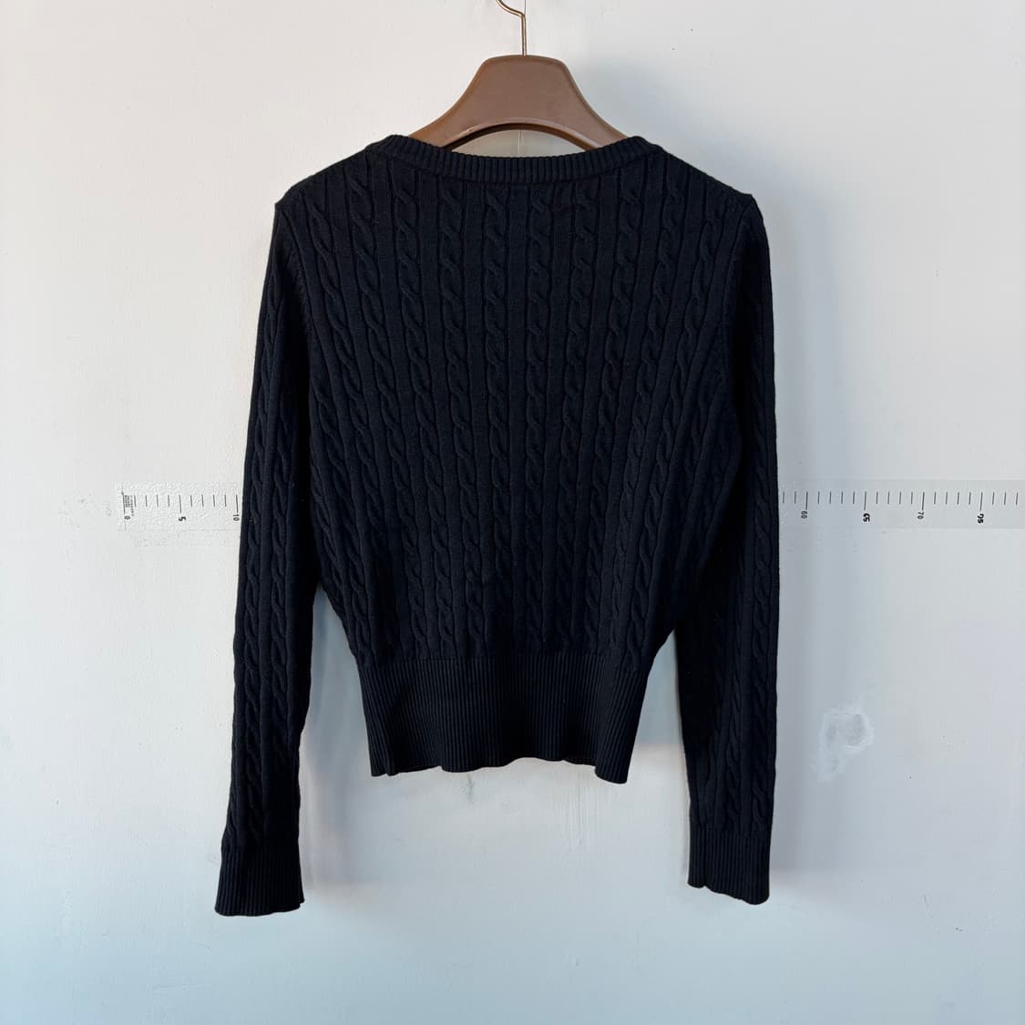 제너럴아이디어 블랙 케이블 가디건 상품이미지4