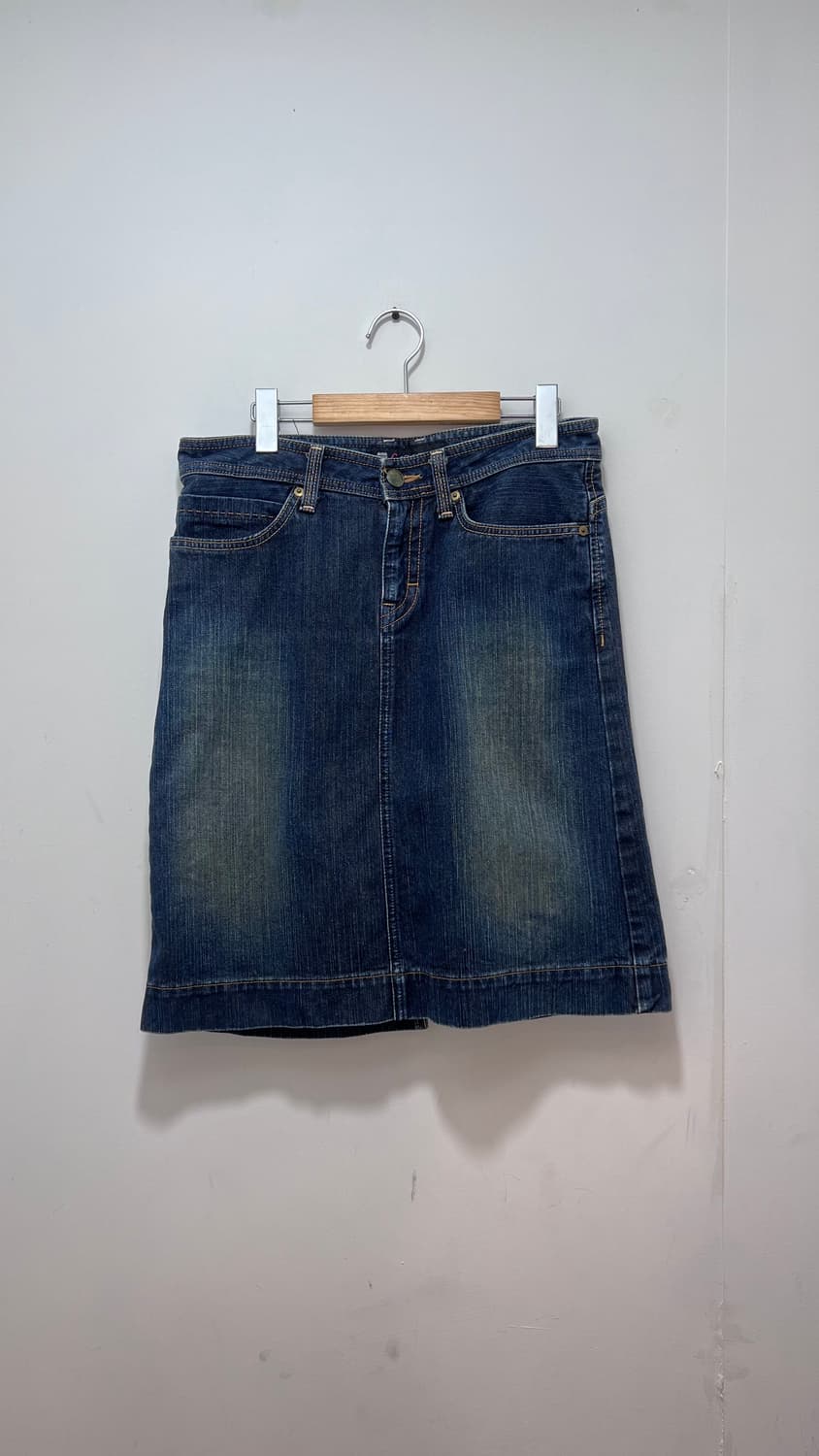 일본브랜드 C-세븐틴 데님 스커트 (32인치) 상품이미지1