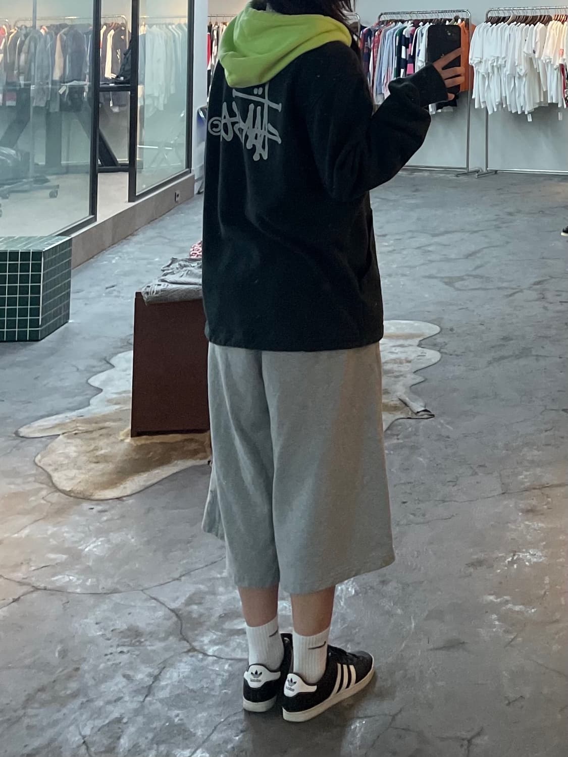 스투시 투톤 루즈핏 후드티 H720 상품이미지2
