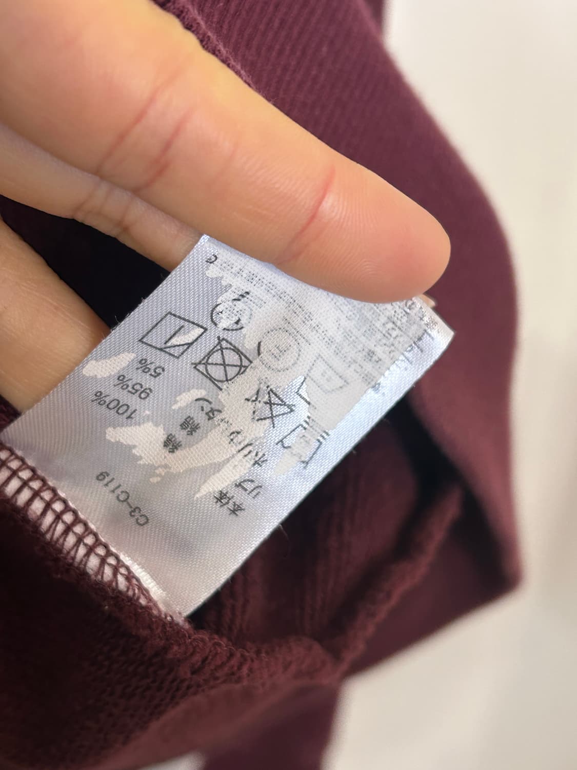 챔피온 버건디 후드집업 M 상품이미지5