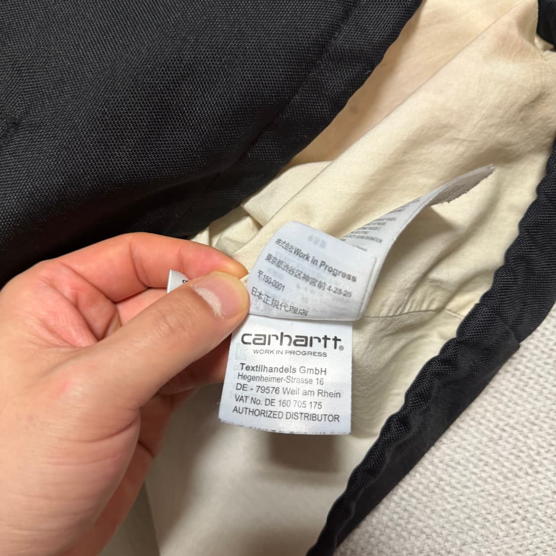 칼하트 WIP 스포츠 코치 자켓 블랙 상품이미지4