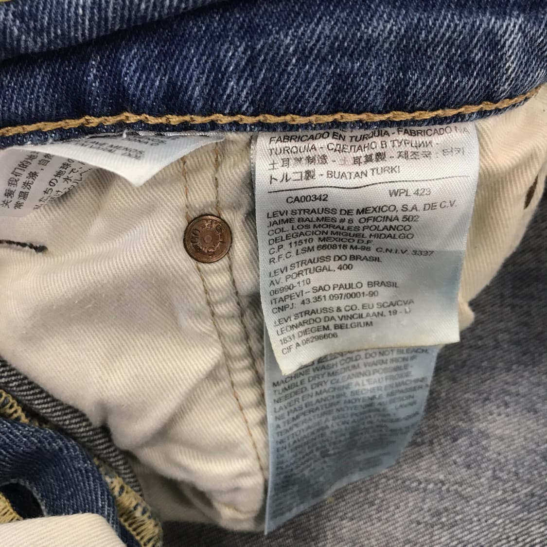 리바이스 504 화이트오크 콘밀데님 청바지 [32] 상품이미지6