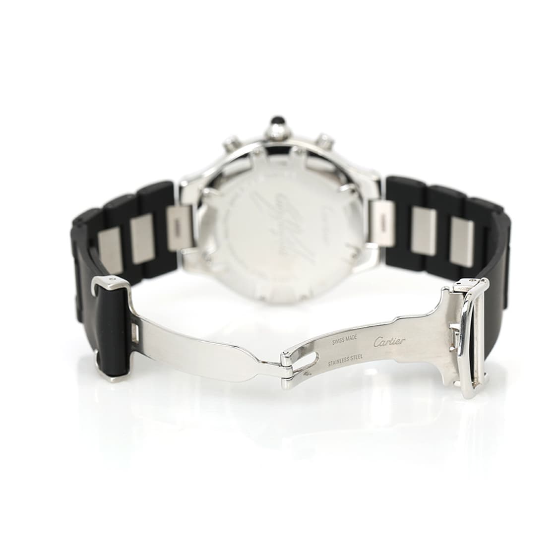 까르띠에 21C 시계 크로노그래프 블랙 러버밴드 워치 W10125U2 상품이미지3