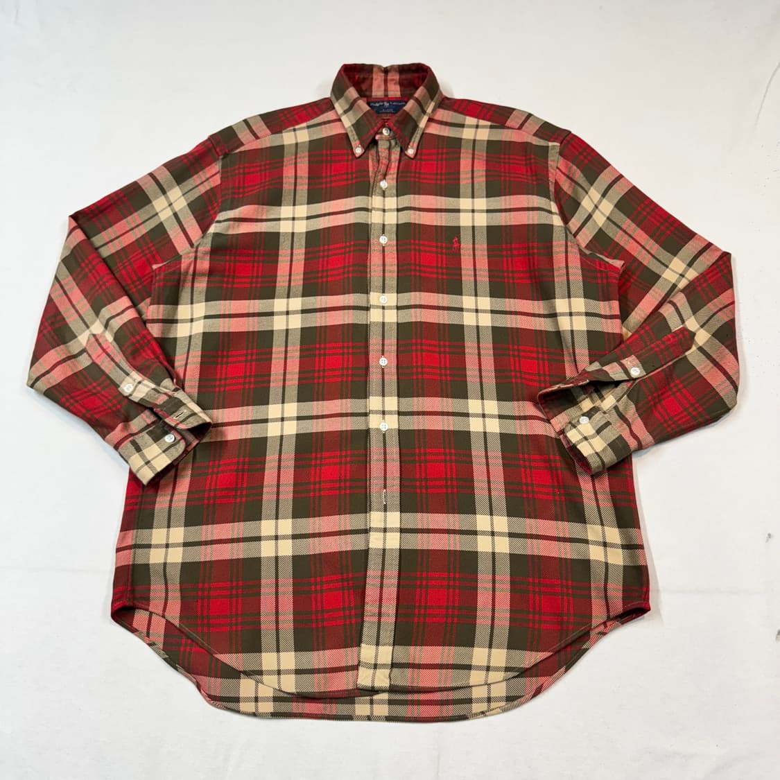 M) 폴로 랄프로렌 클래식 체크 플란넬 셔츠 상품이미지1
