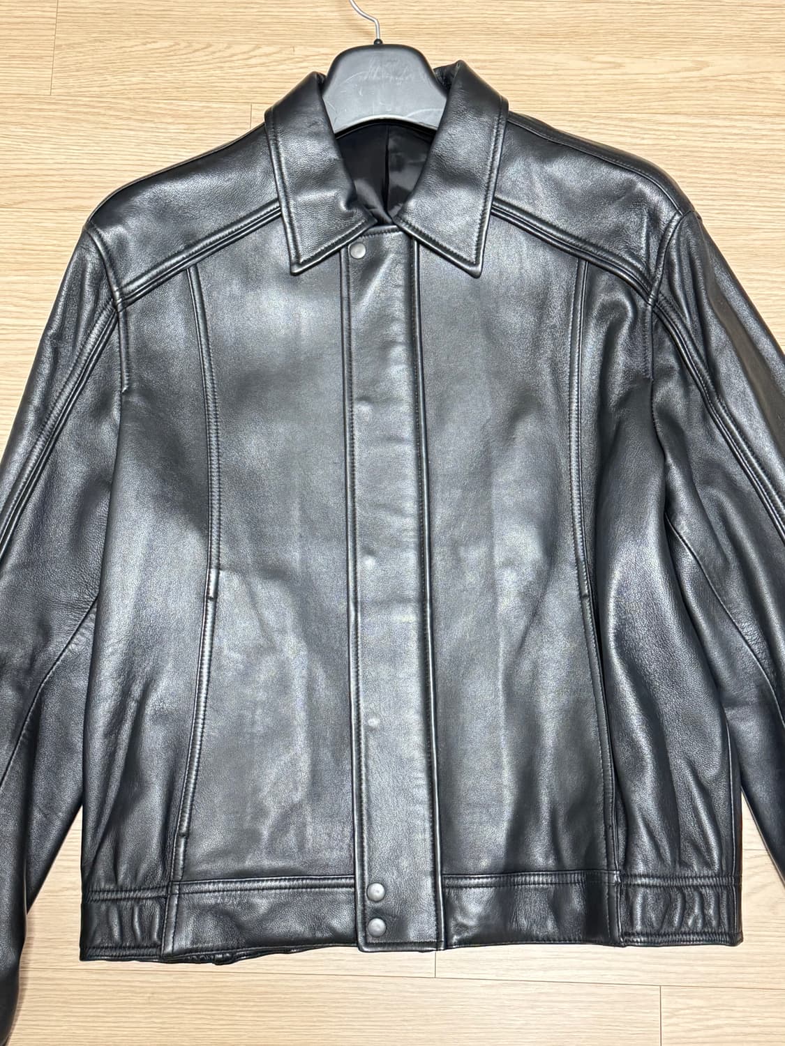 [M] 유스 레더 봄버 상품이미지5