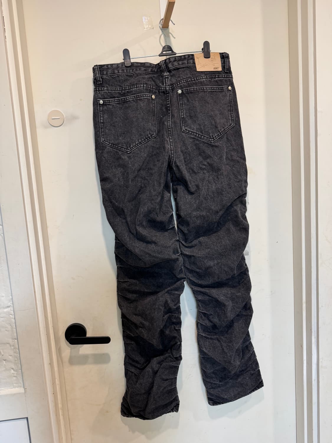 노매뉴얼 T.W 데님 팬츠 워시드블랙 상품이미지4