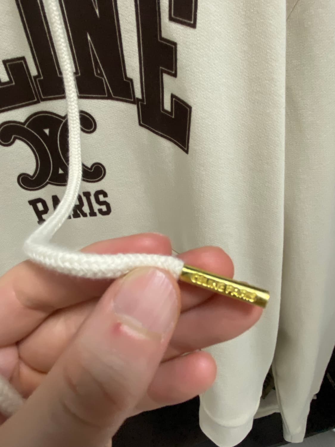 셀린느(CELINE) 코튼 플리스 오버사이즈 후드(L Size) 상품이미지5