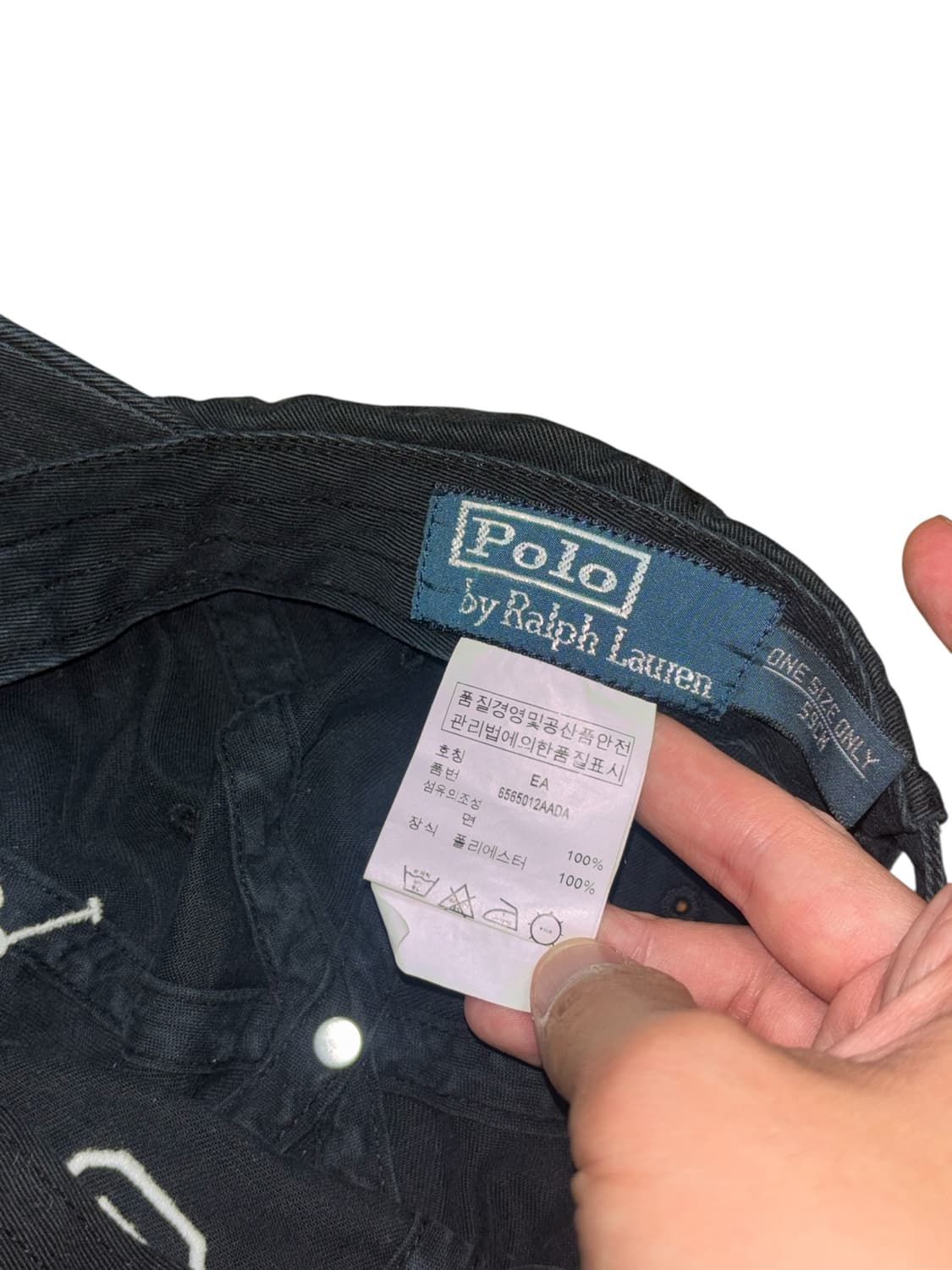 폴로 랄프로렌 화이트 빅포니 블랙 볼캡 상품이미지8