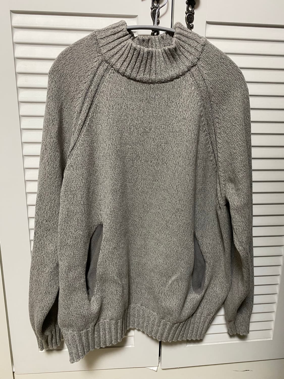 산산기어 니트 스너그 세이지 컬러 상품이미지1