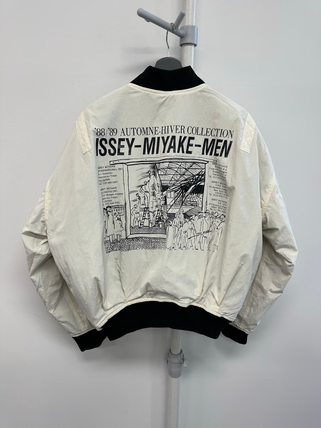 이세이미야케 88/89AW 아카이브 리버서블 나일론 봄버 자켓 상품이미지1