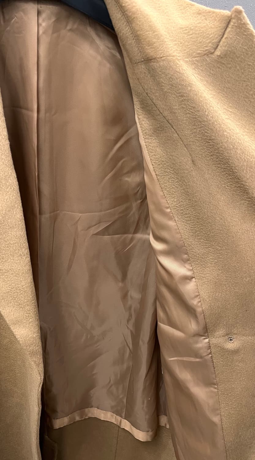 카멜 캐시미어 100 코트 88사이즈 상품이미지2