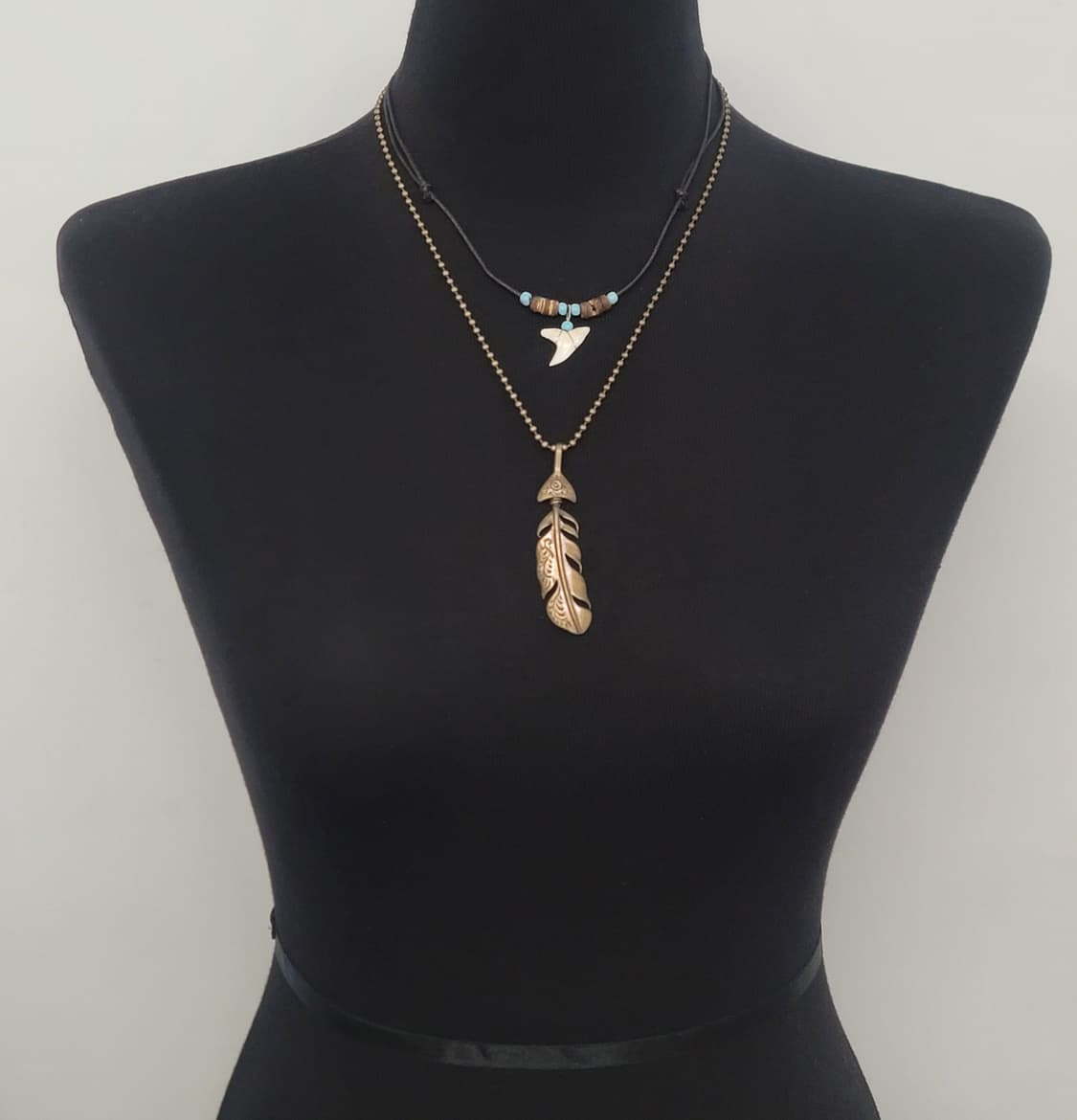 feather necklace set 상품이미지2