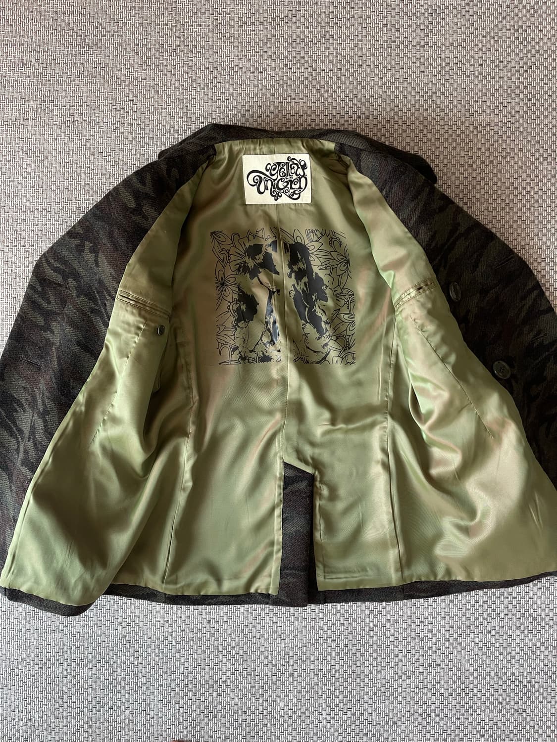 Yellow unicorn 카모플라쥬 숏 피코트 자켓 상품이미지3