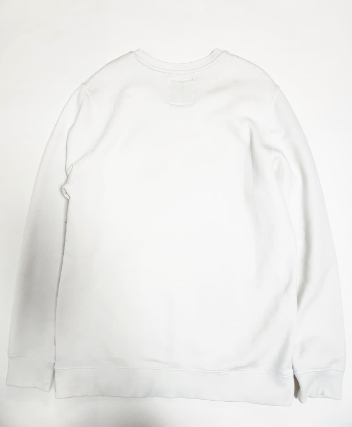 반스 흰색 기모 맨투맨 105 상품이미지2