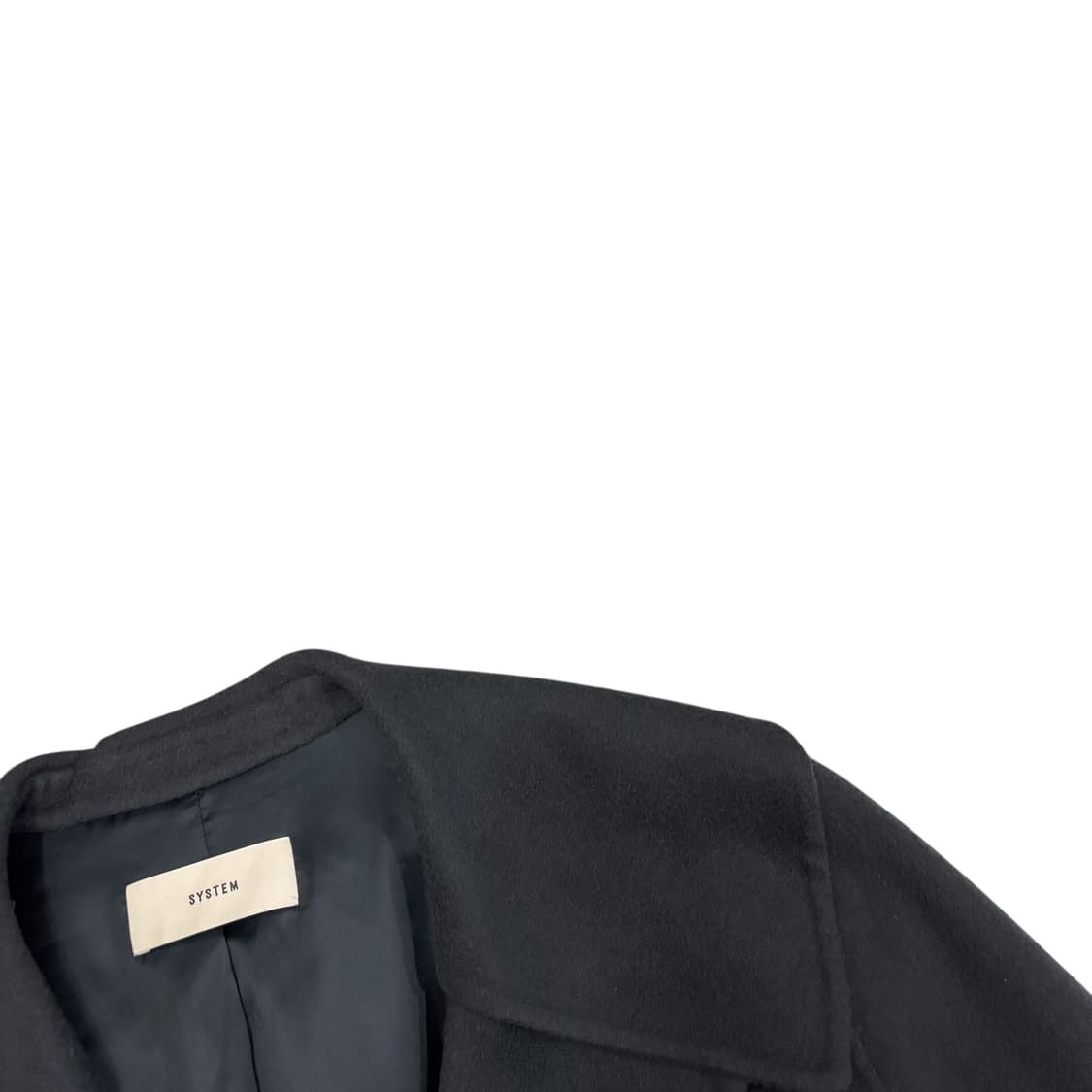 시스템 한섬 더블 브레스티드 캐시미어 코트 상품이미지3