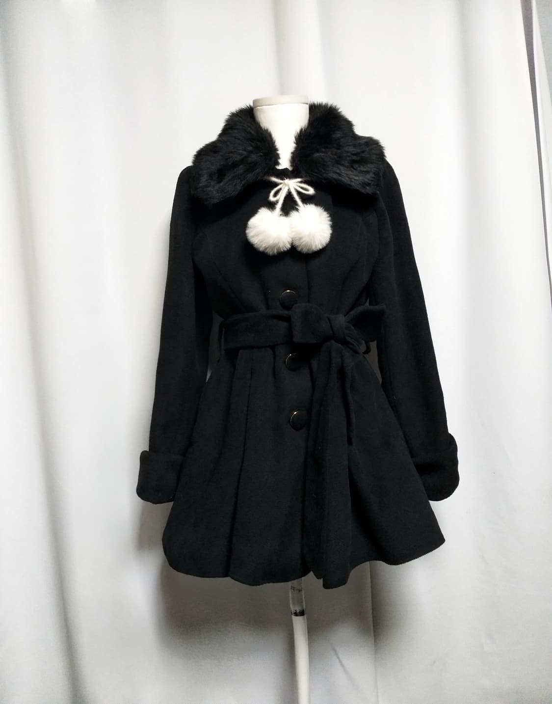 양산형지뢰계 코트 달천대장 히메로맨틱갸루 핀터깔 로리타 스나계 펑크일브 상품이미지1