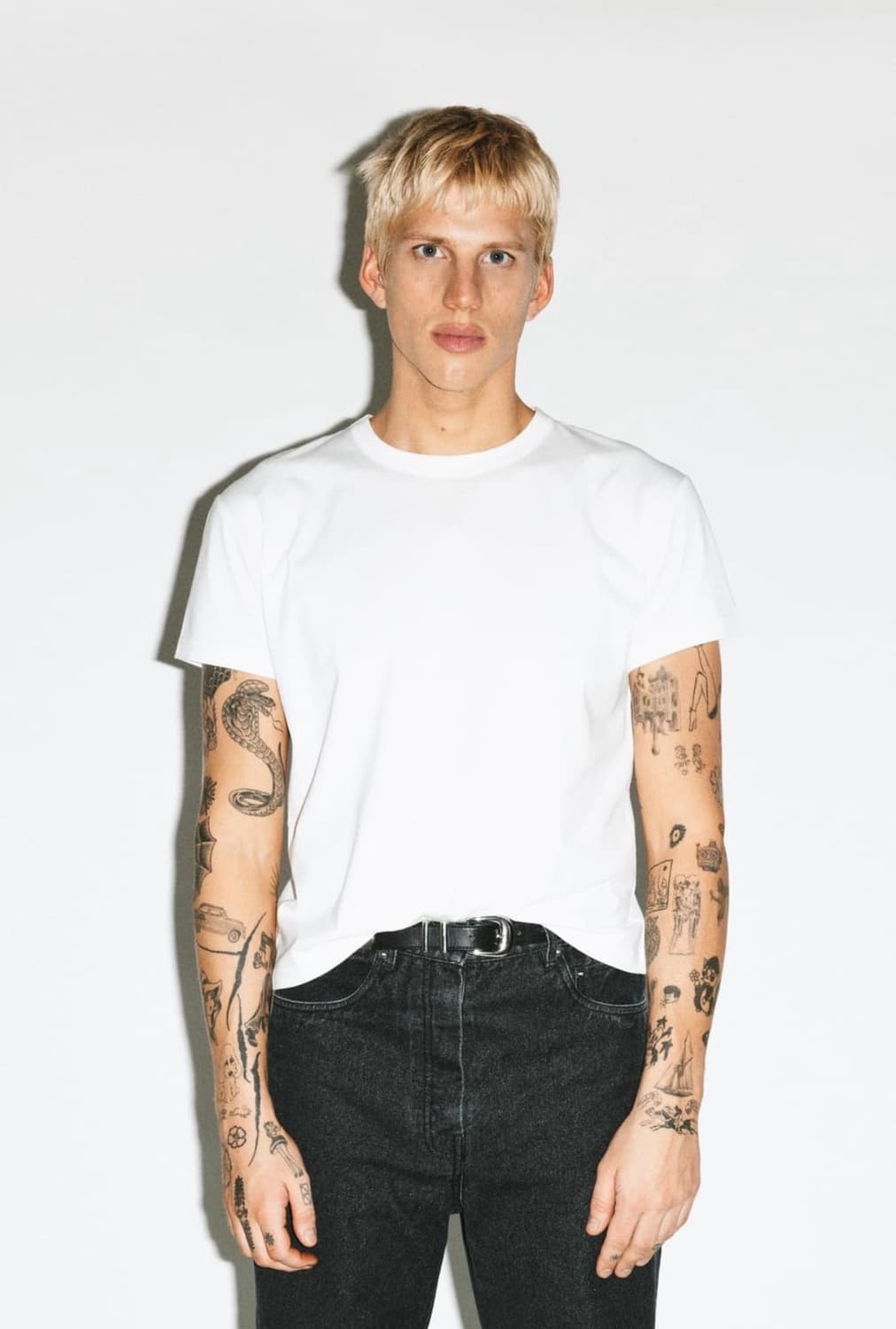 캘리포니아 아트 베이비 티셔츠 흰색 상품이미지1