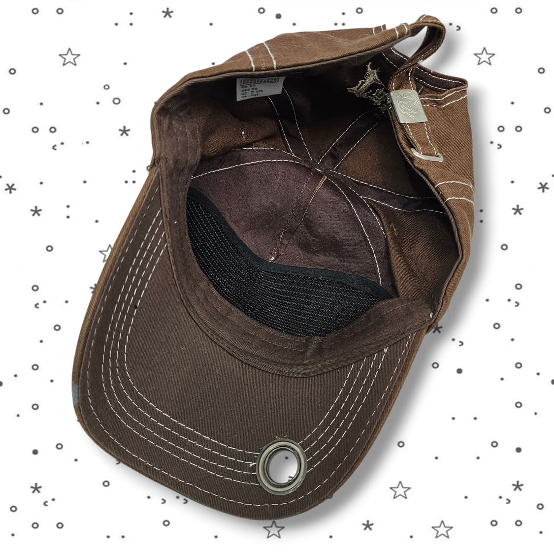  Tattoo 디앤젤로 브라운 큐빅 캡 상품이미지6