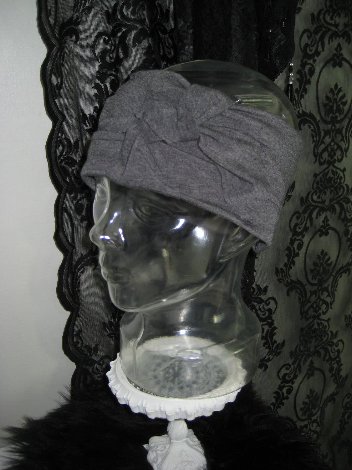 리본 포인트 배색 헤어밴드 상품이미지6