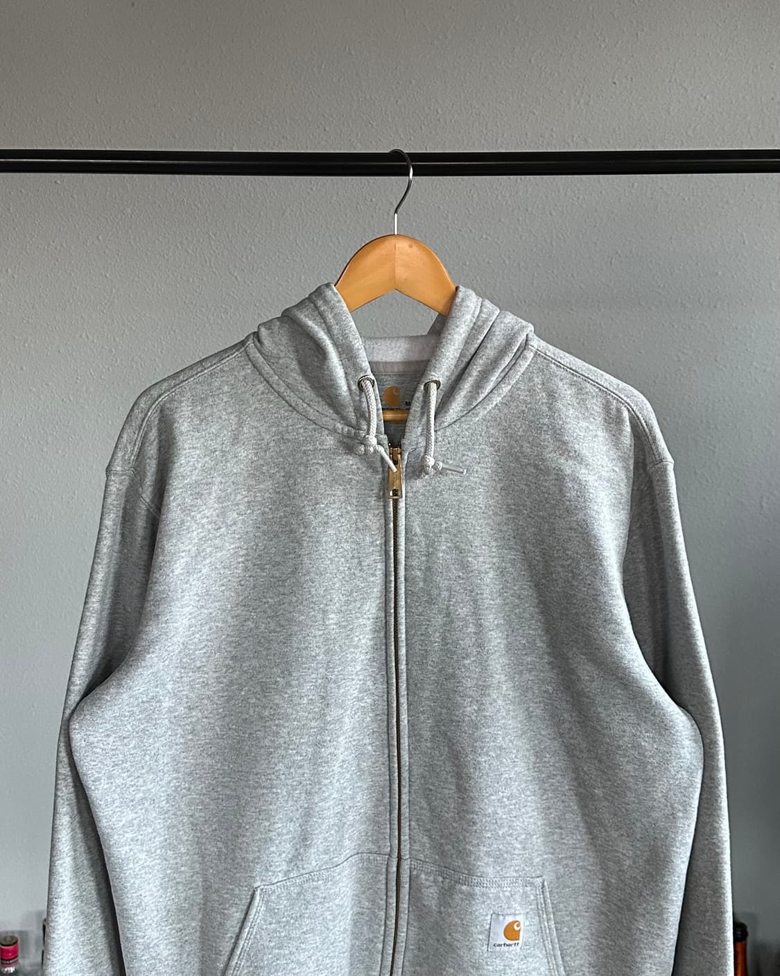 [M-L]칼하트 미드웨이트 그레이 후드집업 상품이미지2