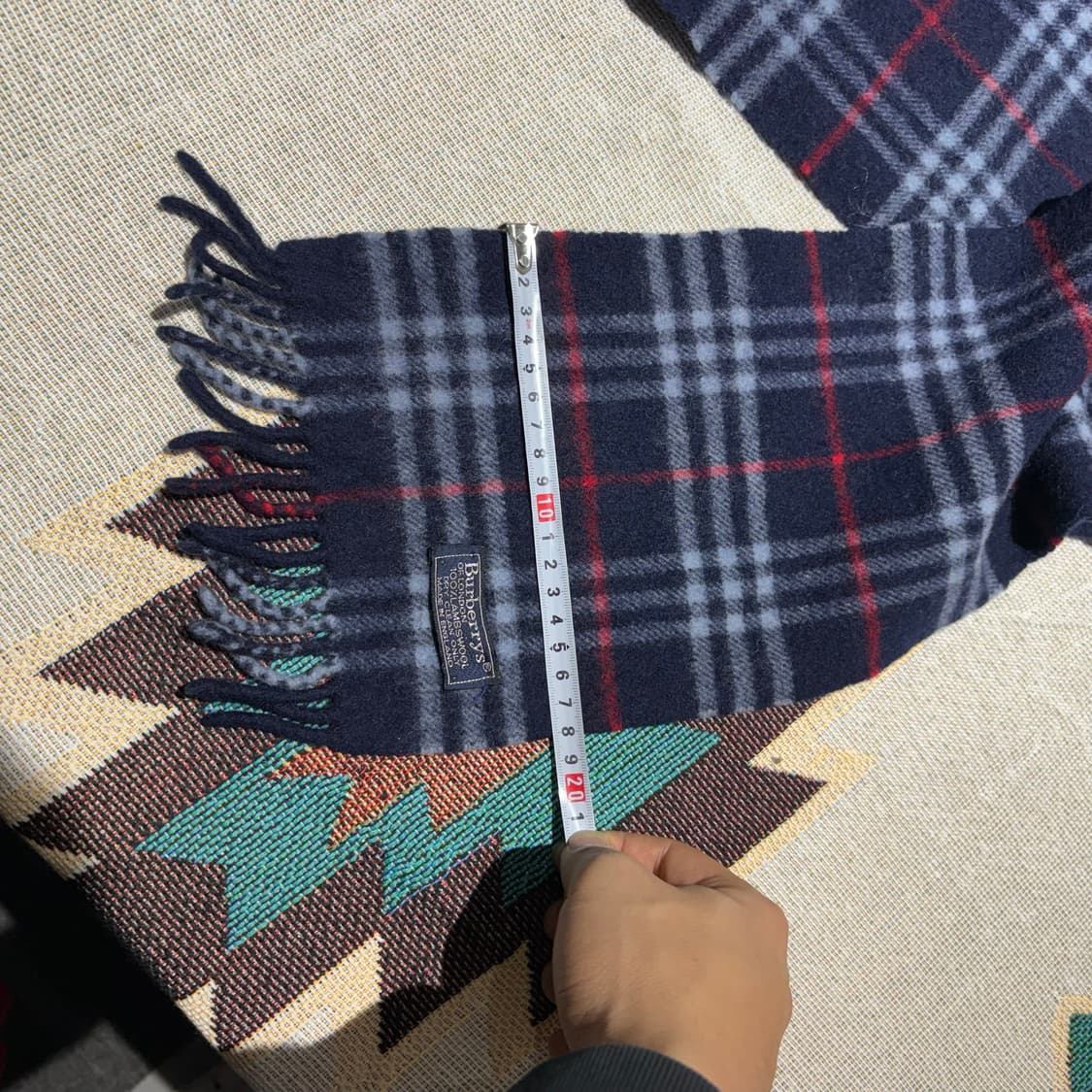 버버리 체크패턴 빈티지 머플러 상품이미지5