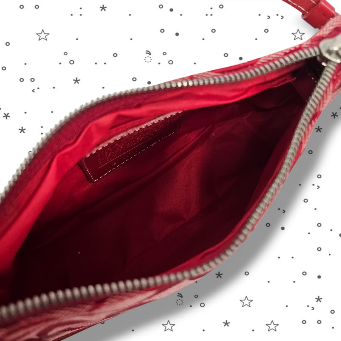 COACH 코치 시그니처 캔버스 레드 숄더백 상품이미지7