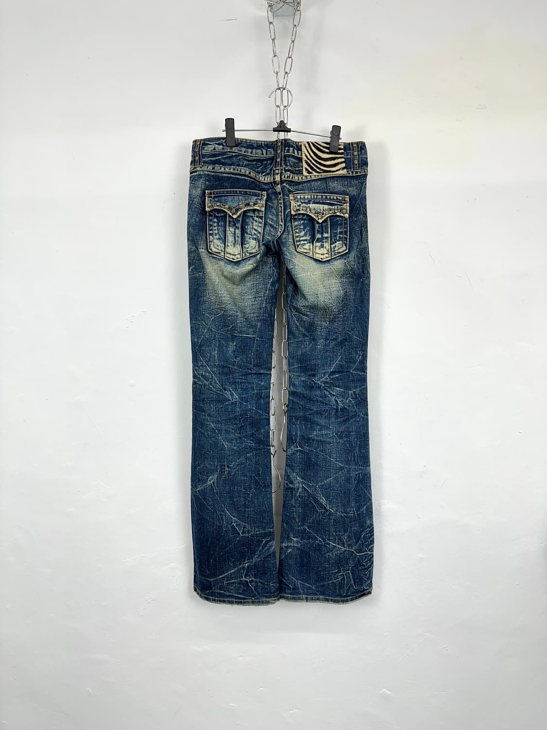 Studded Rivet Bootcut Denim Jeans 상품이미지5