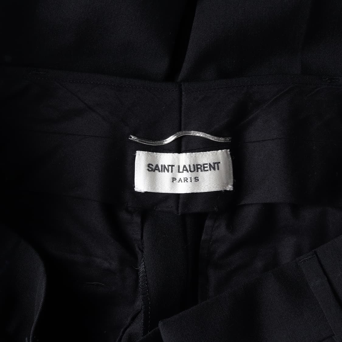 생로랑 울100% 블랙 스트레이트 슬랙스 팬츠 바지
 상품이미지6