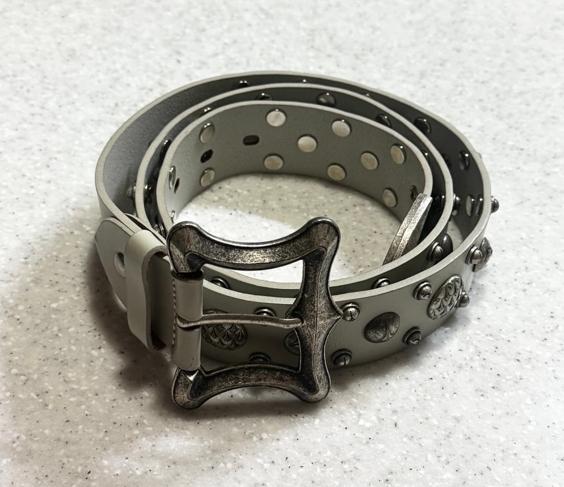 떠그클럽 드래곤 벨트 화이트 빈티지 상품이미지3