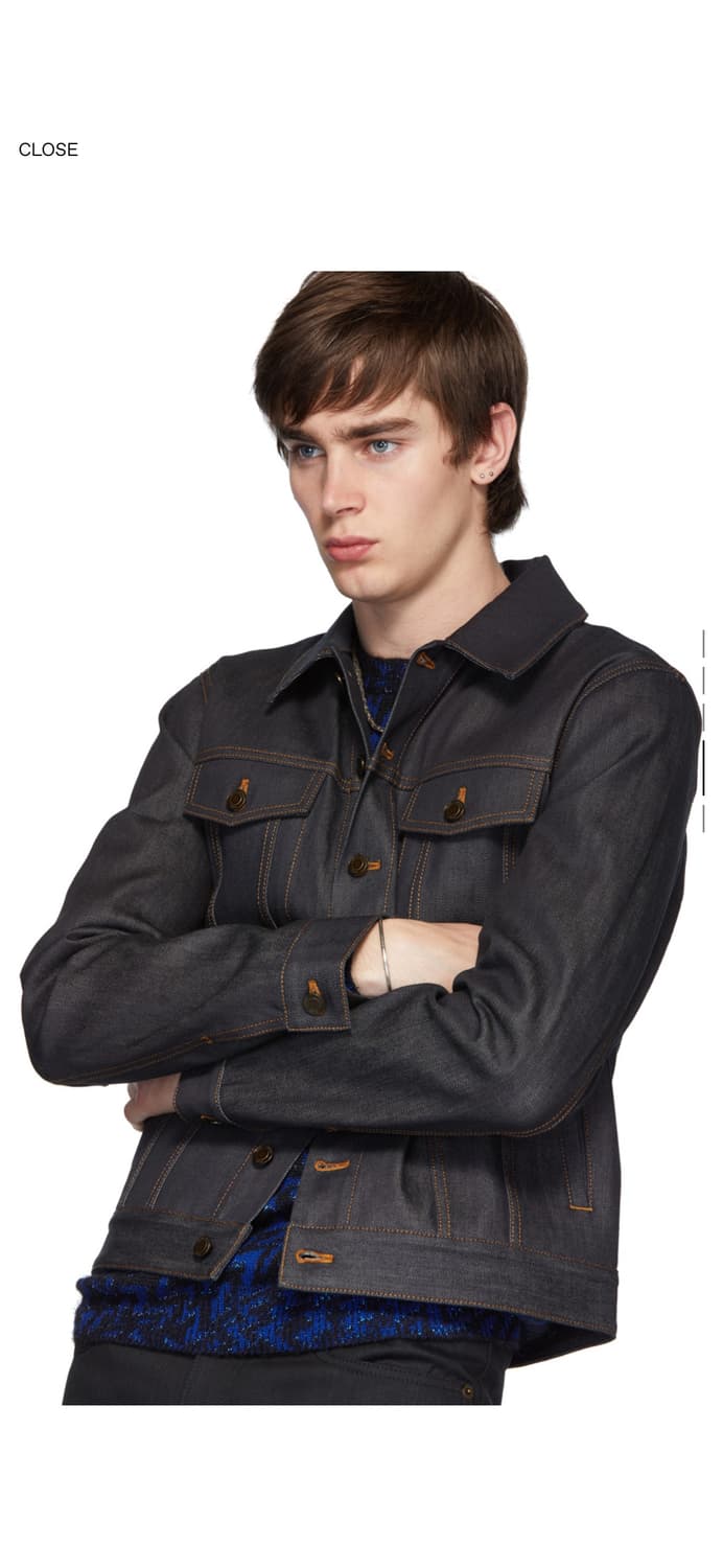 [M] 생로랑 클래식 데님 자켓 인디고 상품이미지3