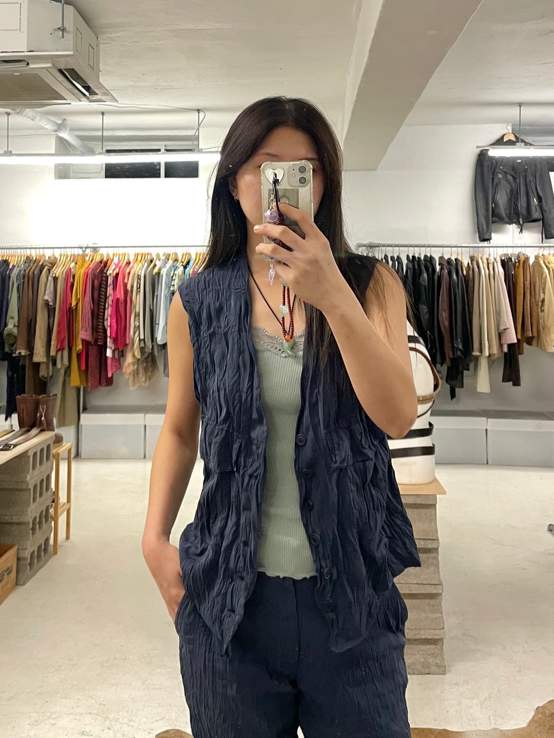 90's ISSEY MIYAKE pleats set-up 상품이미지2