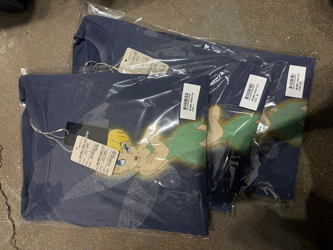 [새상품/XL] 세인트미카엘 디즈니 팅커벨 반팔티 네이비 상품이미지5