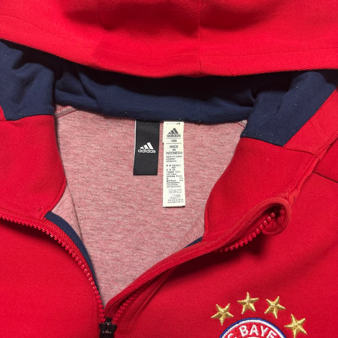 아디다스 바이에른 뮌헨 후드집업 상품이미지3