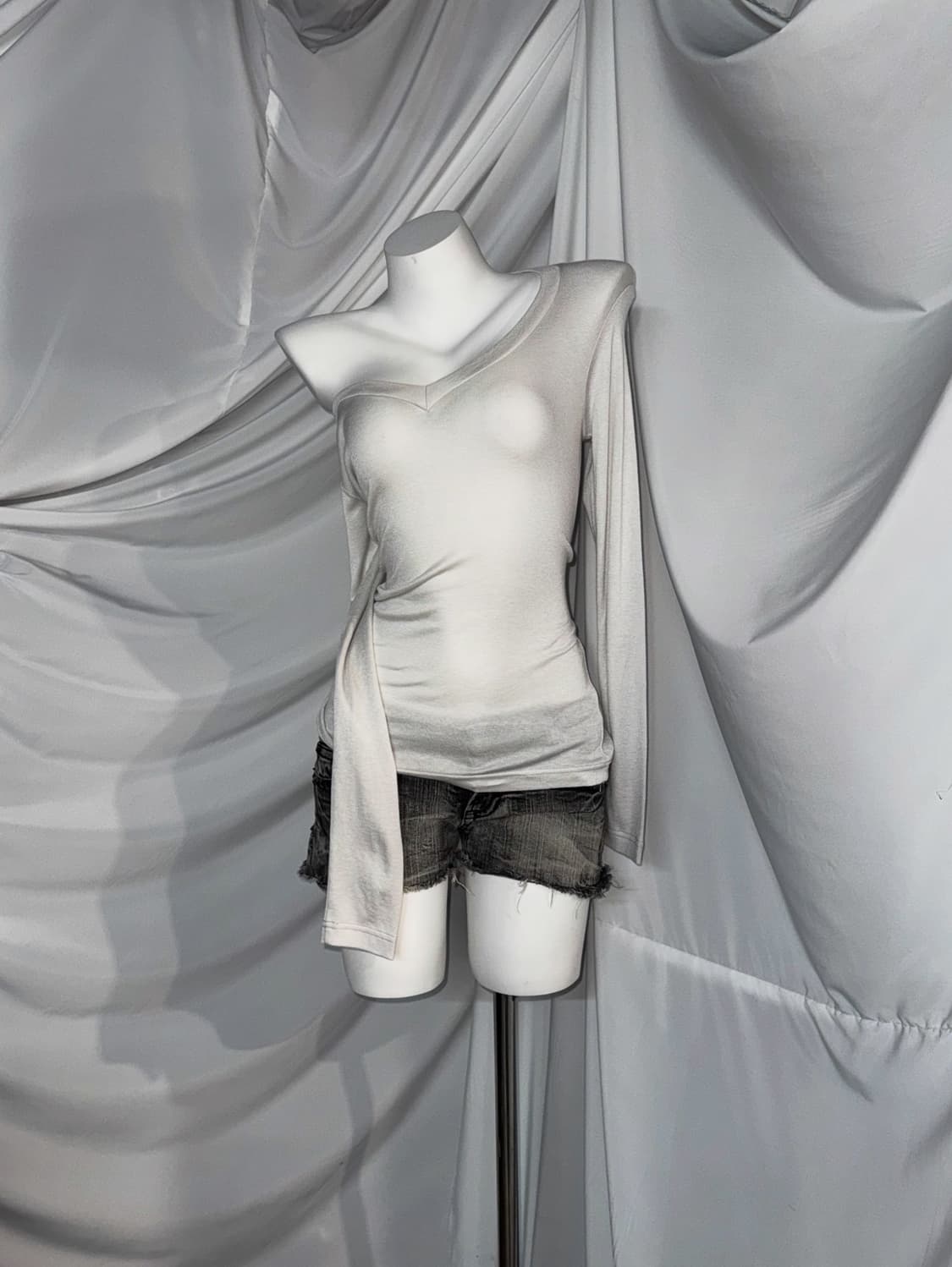 무채색 데일리 해골 펑크 키치 와투케 코디세트  상품이미지6