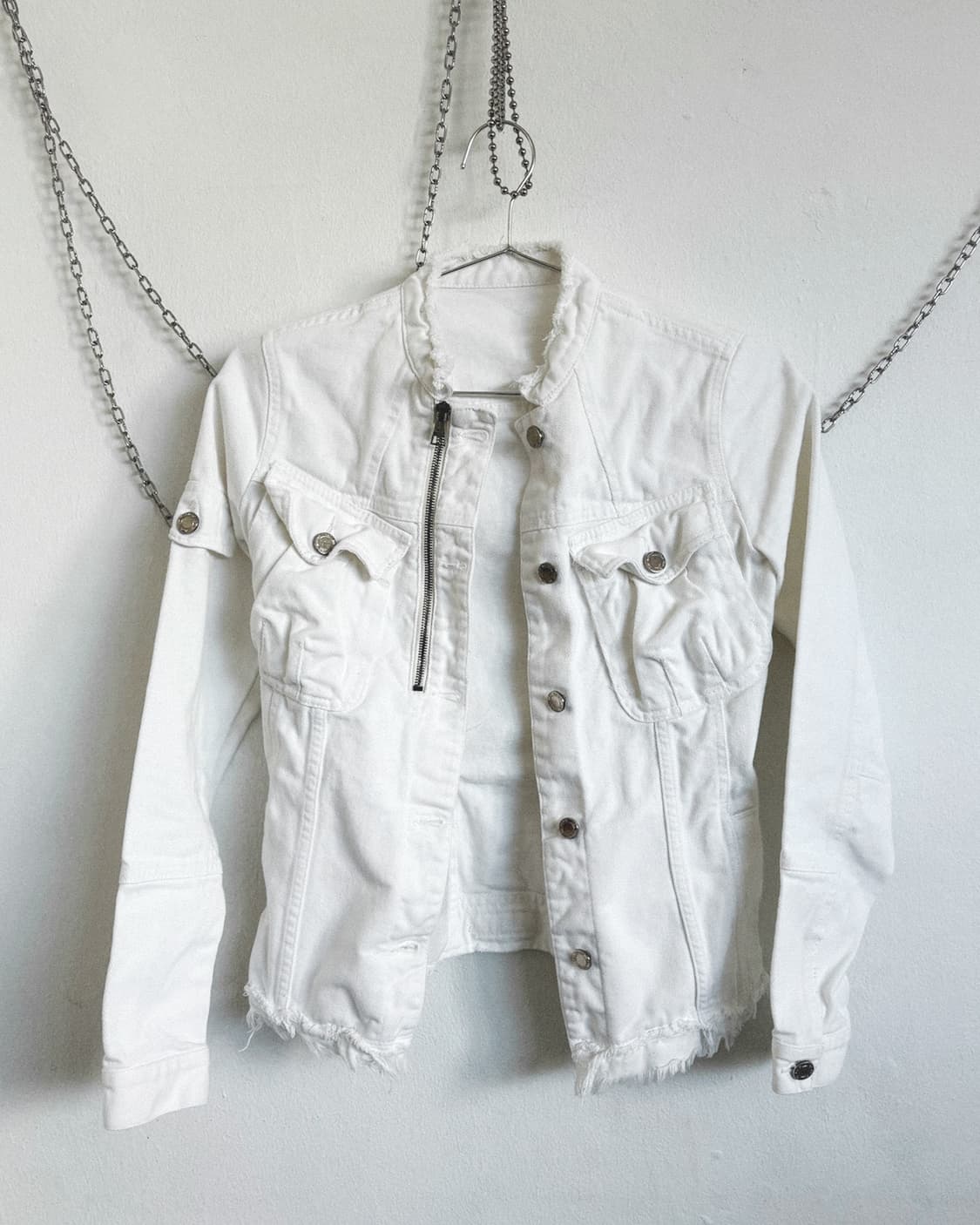 닐바렛 프리슈렁크 크롭컷 데님 트러커자켓 상품이미지2