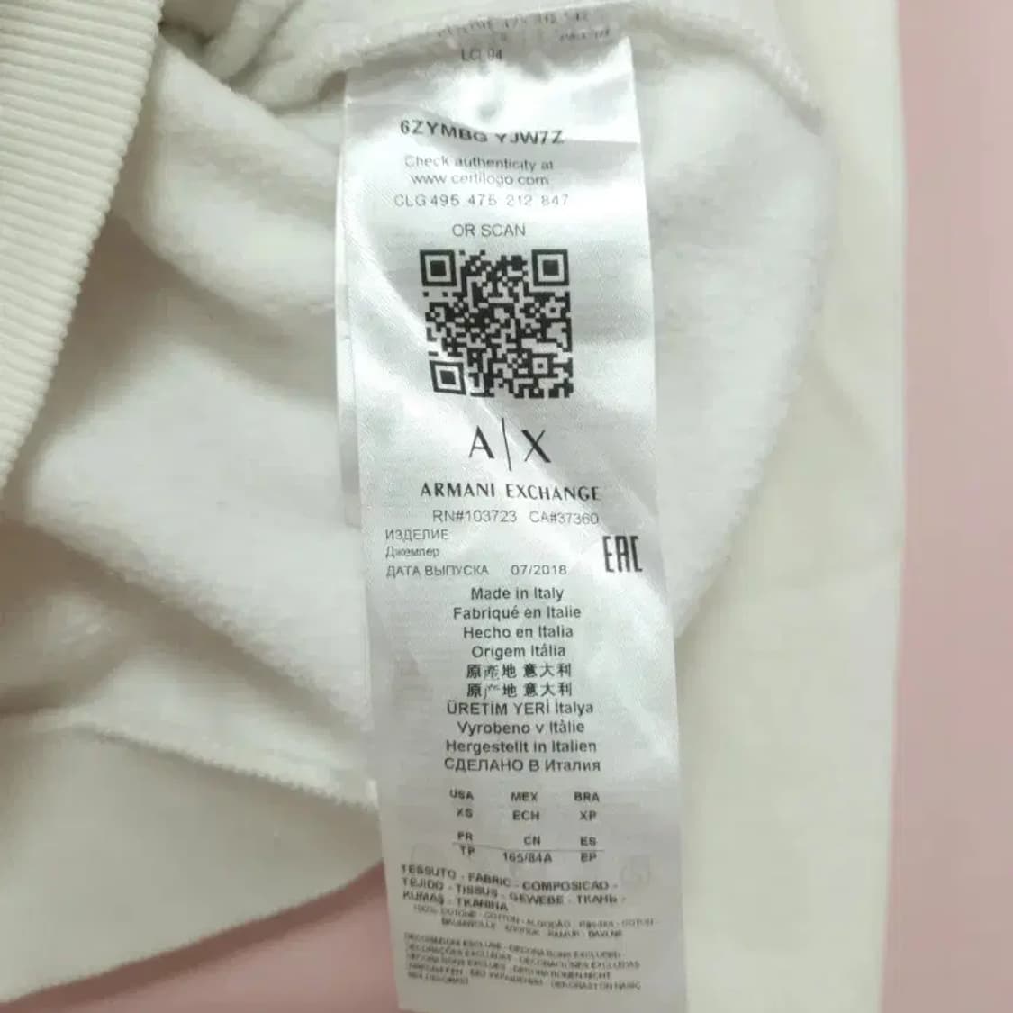 아르마니 익스체인지 여성 맨투맨 ~55 상품이미지6