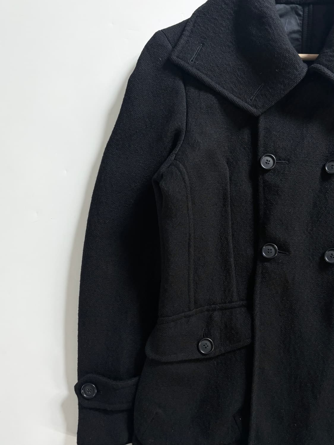 BOTTEGA VENETA 보테가 베네타 블랙 피 코트 상품이미지5