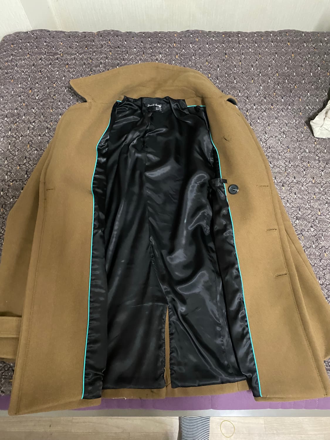 카멜 더블 버튼 코트 상품이미지3