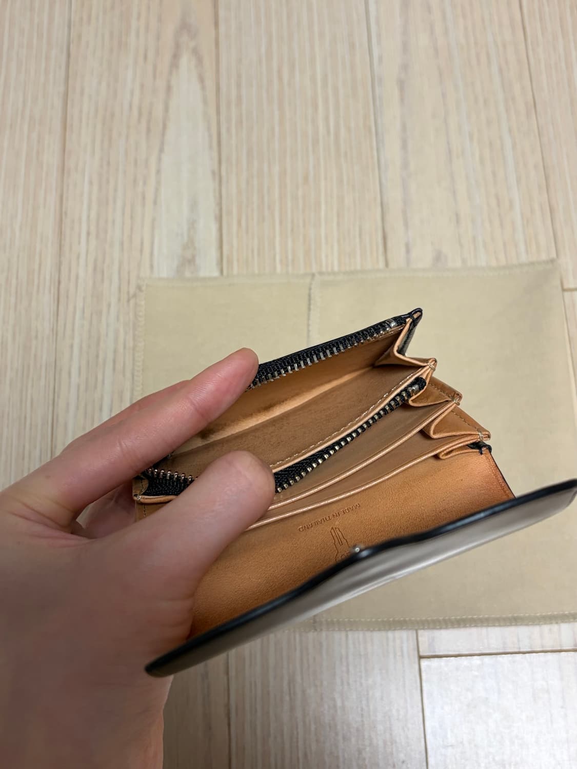 얼바닉30 일부세토 piega 지갑 블랙 상품이미지7