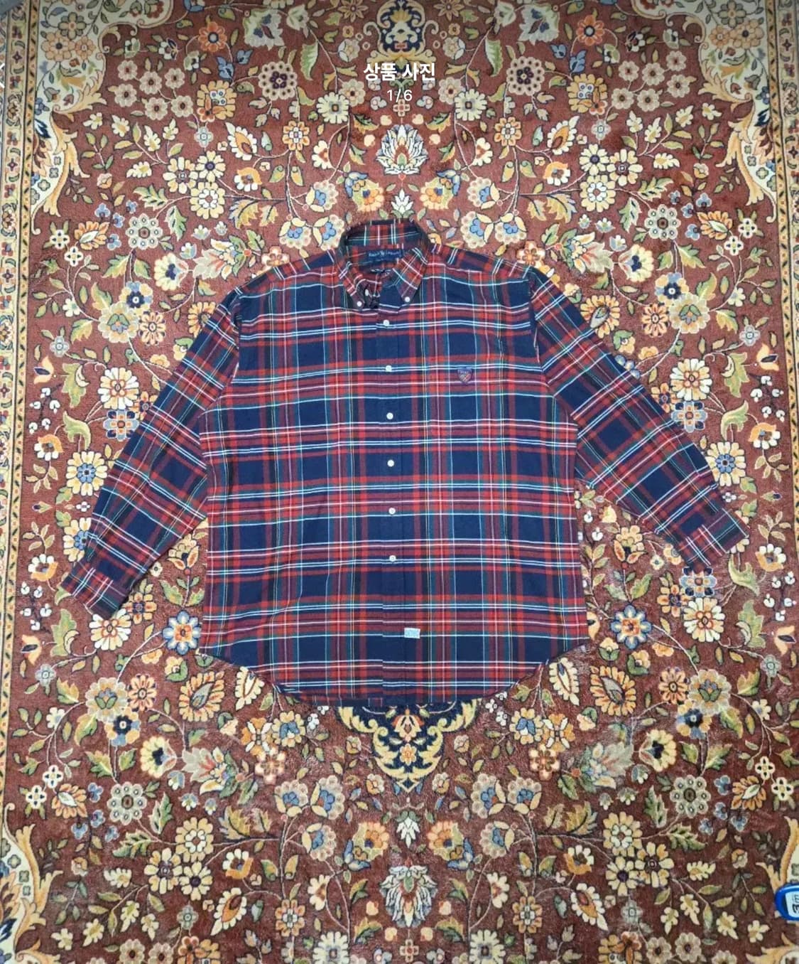 [M] 빈티지 폴로 랄프로렌 ‘The Big Shirt’ 빅 타탄 체크  상품이미지1