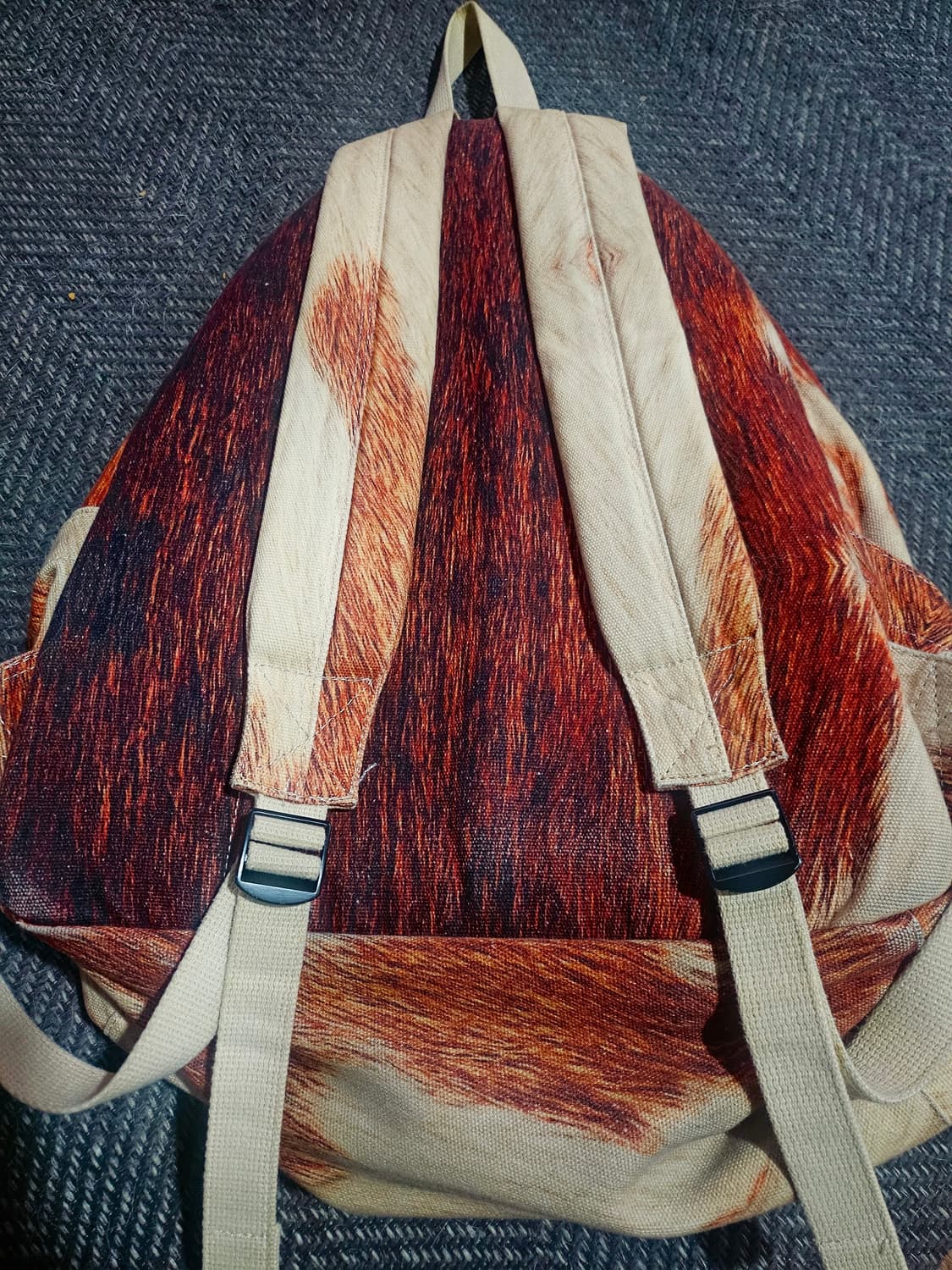 스투시 캔버스 백팩 카우하이드 상품이미지2