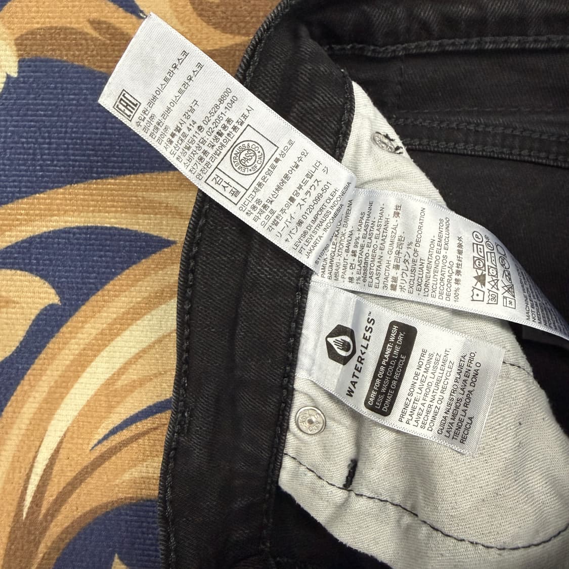 (28)리바이스 Levis 511 흑청 데님팬츠 상품이미지4