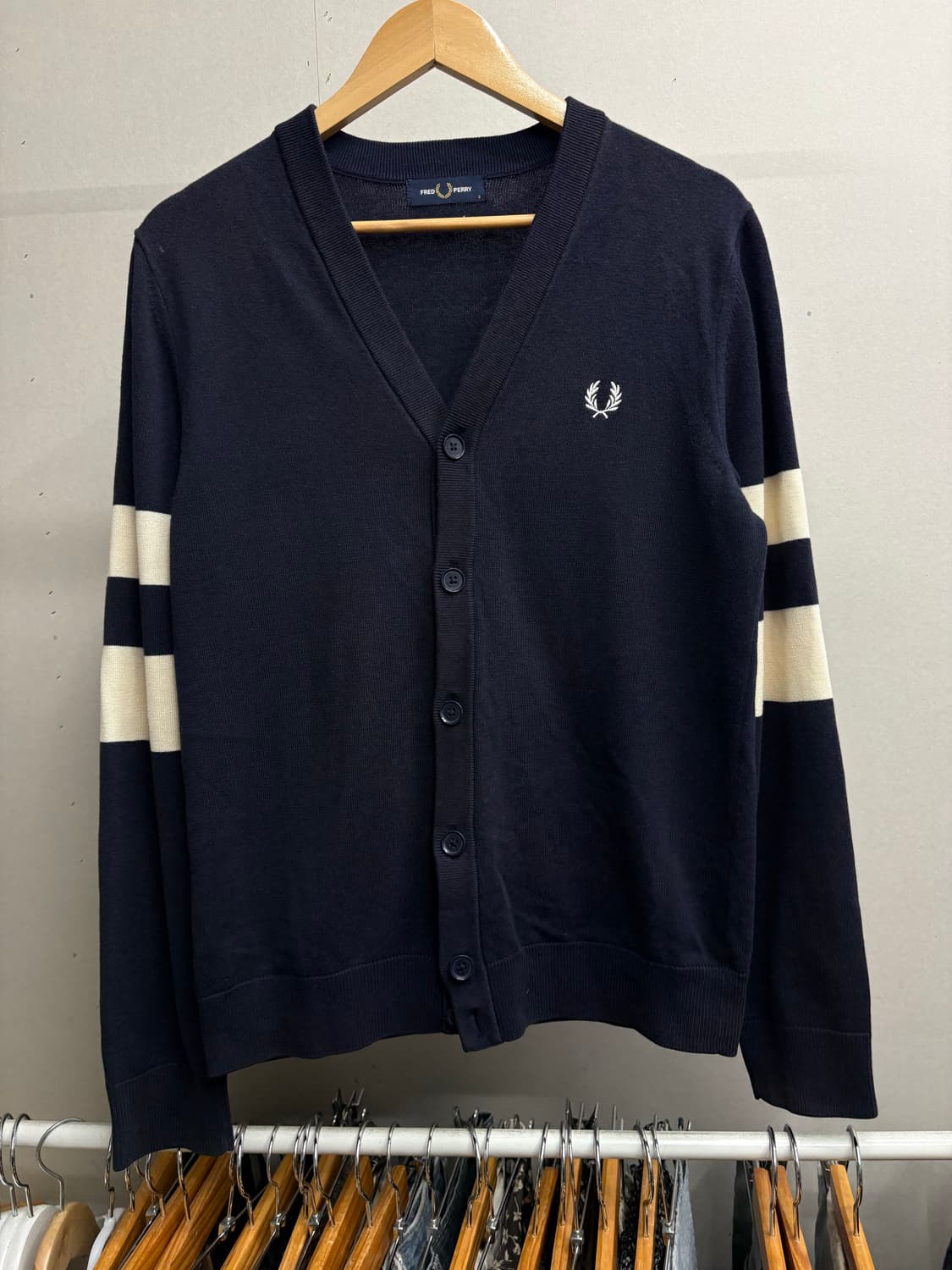 프레드페리 니트 가디건 상품이미지2