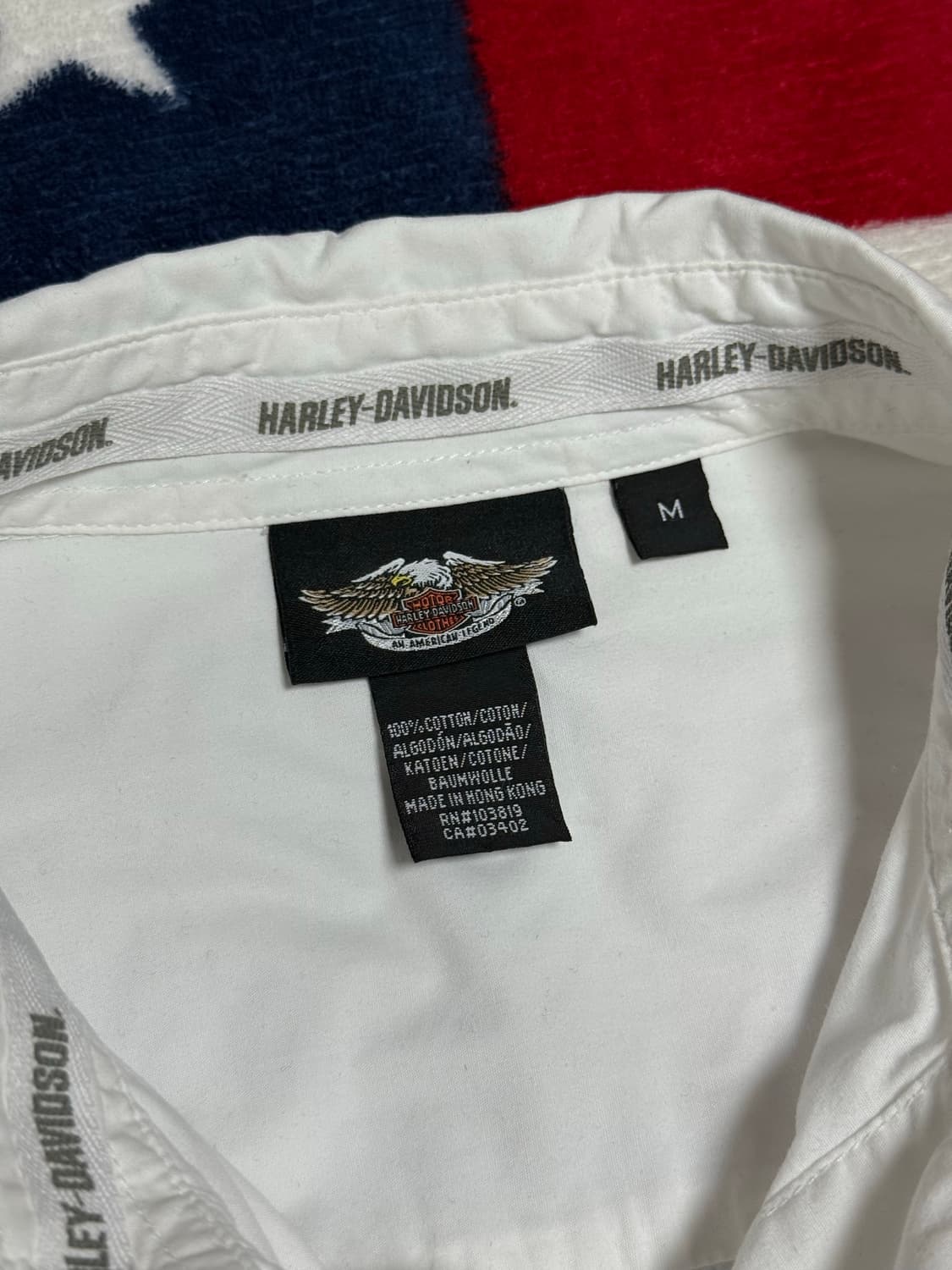 할리데이비슨 화이트셔츠 harley-davidson shirt 빈티지셔츠 상품이미지8